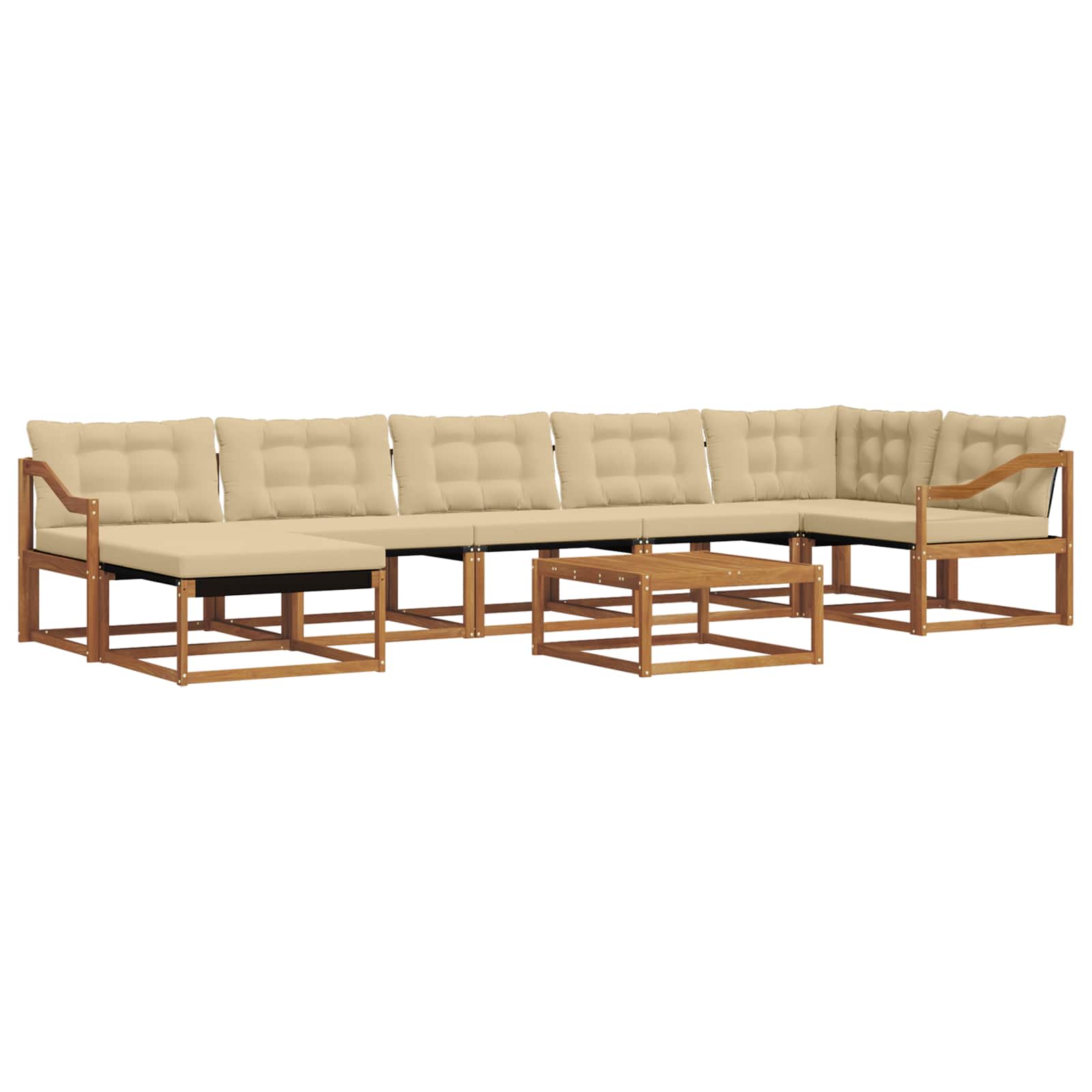 Ensemble de canapés d'extérieur 22 pcs Naturel et Beige - XIOS
