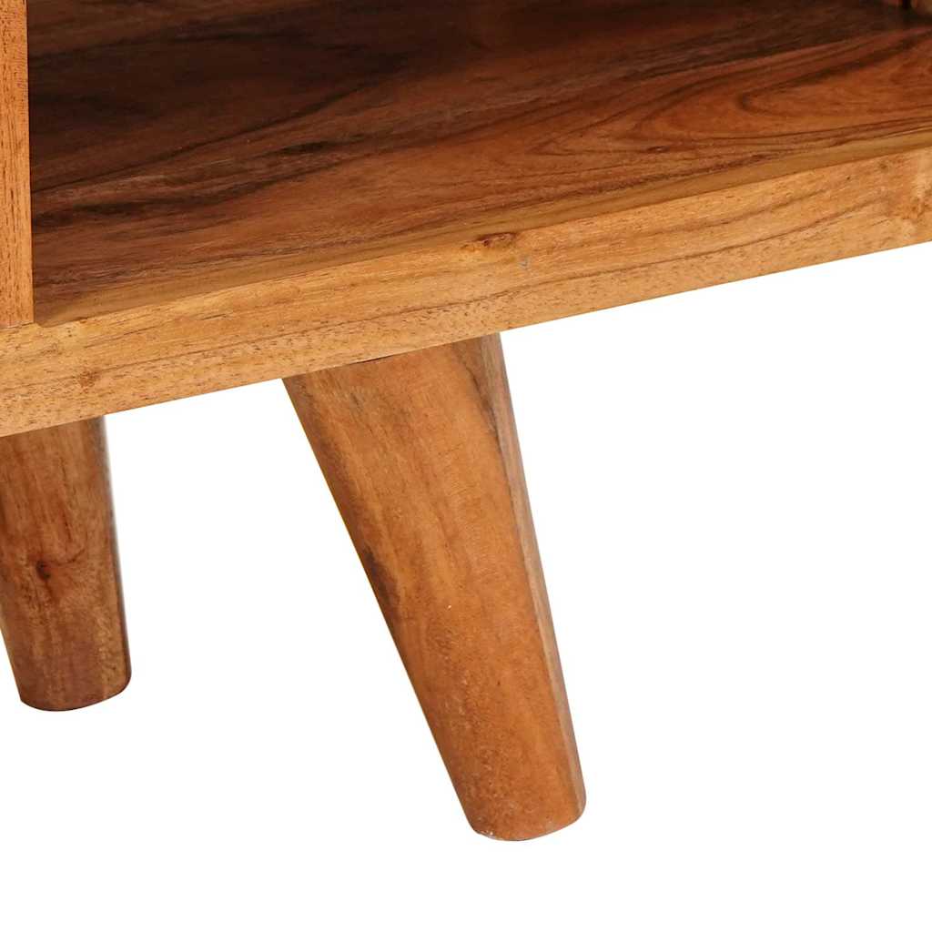 Meuble TV Marron 110 x 30 x 40 cm Bois d'Acacia Massif - XIOS