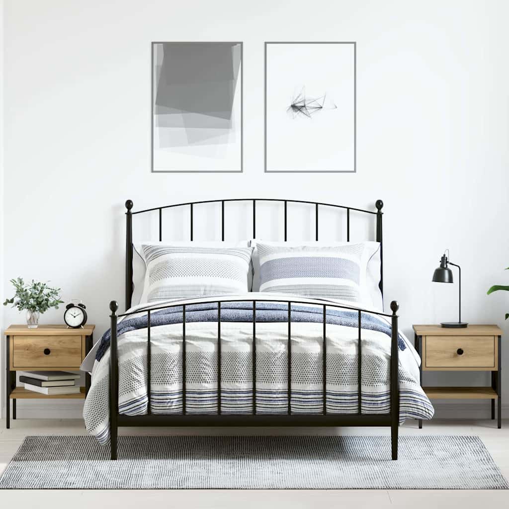 Table de chevet 2 pcs chêne artisanal 40 x 42 x 45 cm - XIOS