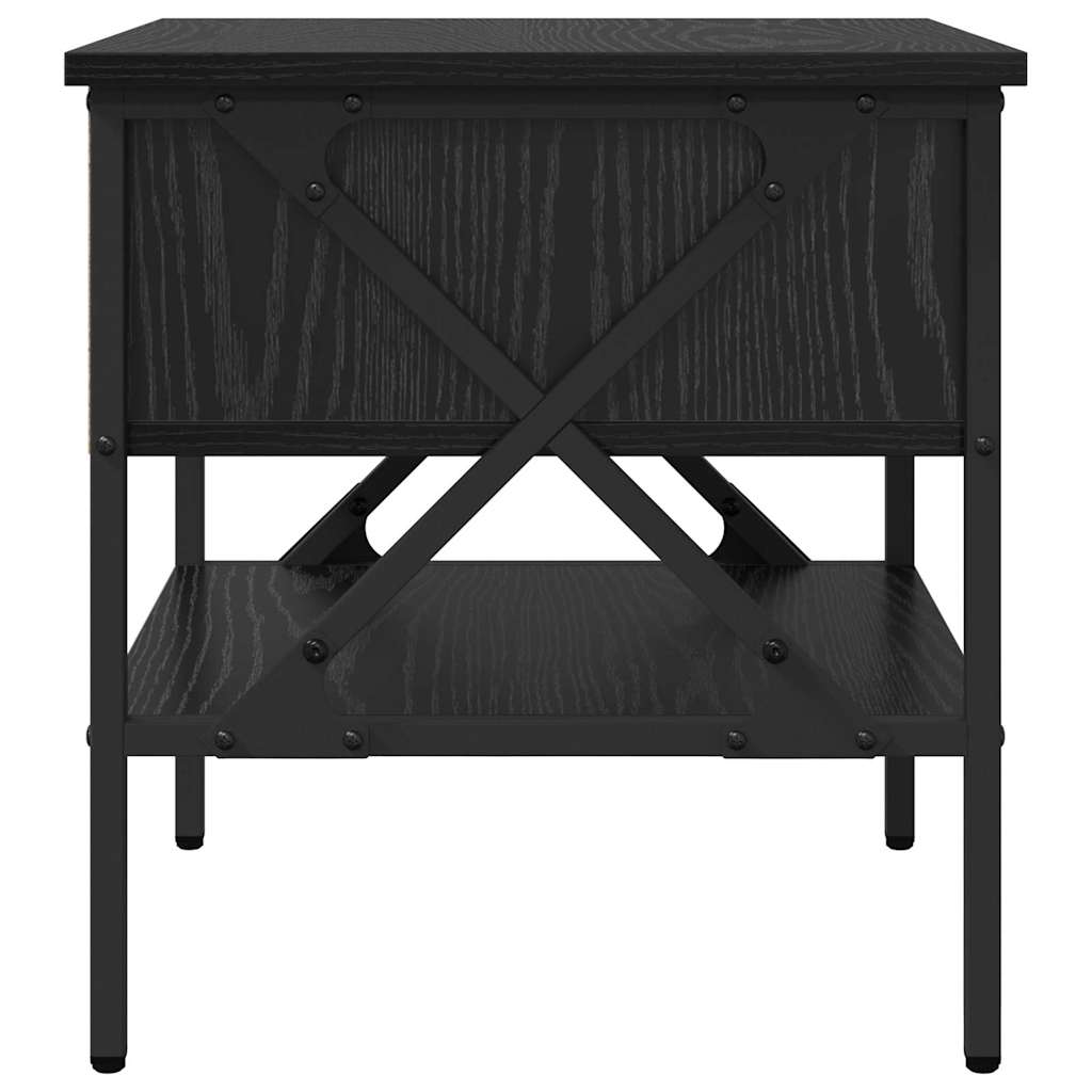 Table de chevet avec tiroir Chêne noir 40 x 42 x 45 cm - XIOS