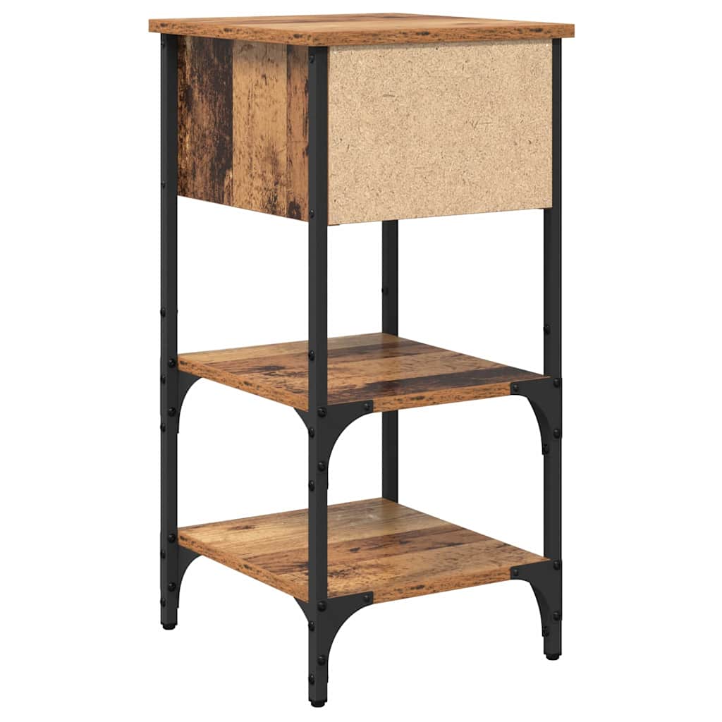 Cabinet de chevet avec tiroir 2 pcs Marron 33,5 x 36 x 70 cm - XIOS