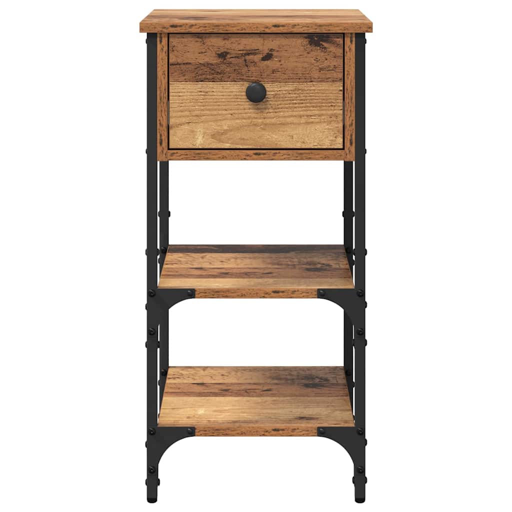 Cabinet de chevet avec tiroir 2 pcs Marron 33,5 x 36 x 70 cm - XIOS