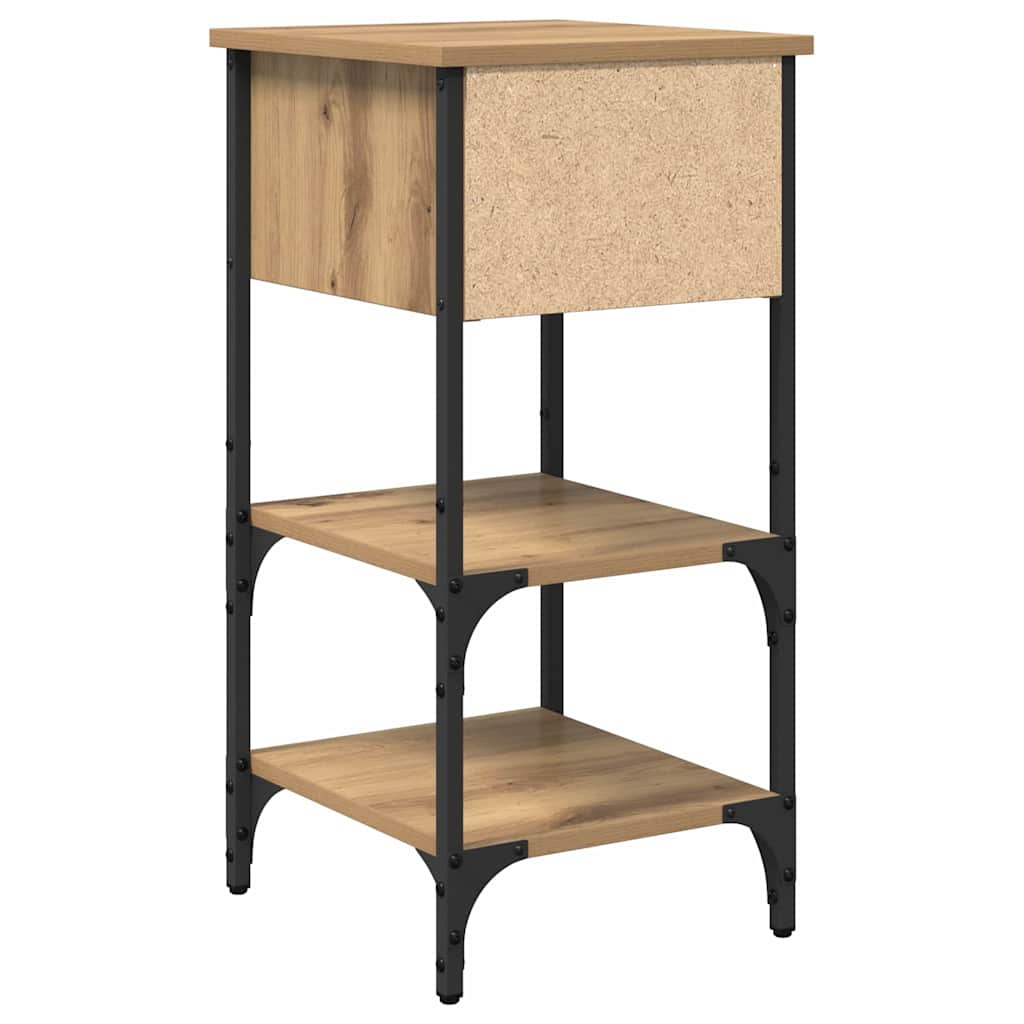 Cabinet de chevet Marron 33,5 x 36 x 70 cm Bois Recyclé Solide - XIOS