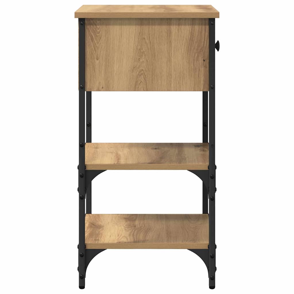 Cabinet de chevet Marron 33,5 x 36 x 70 cm Bois Recyclé Solide - XIOS