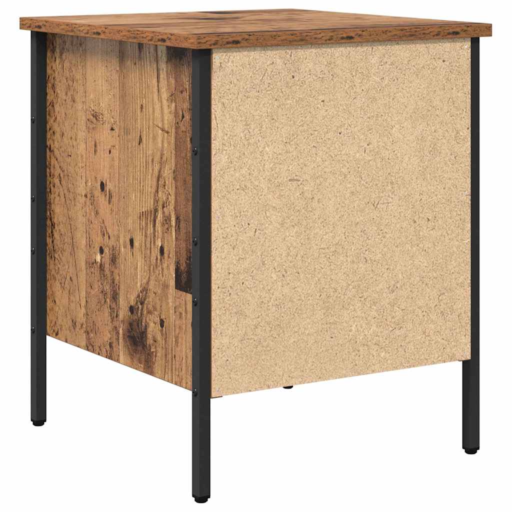 Cabinet de Chevet avec tiroir Bois ancien 40 x 42 x 50 cm - XIOS