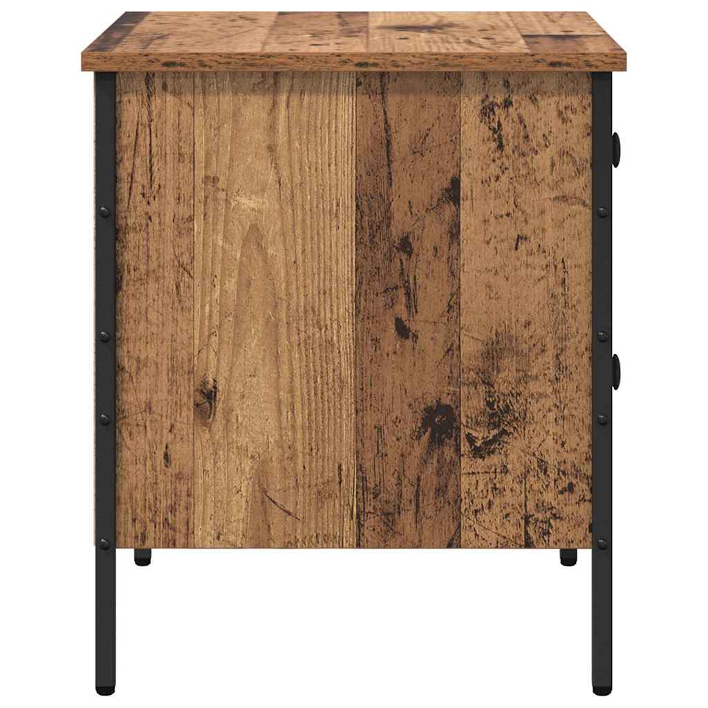 Cabinet de Chevet avec tiroir Bois ancien 40 x 42 x 50 cm - XIOS