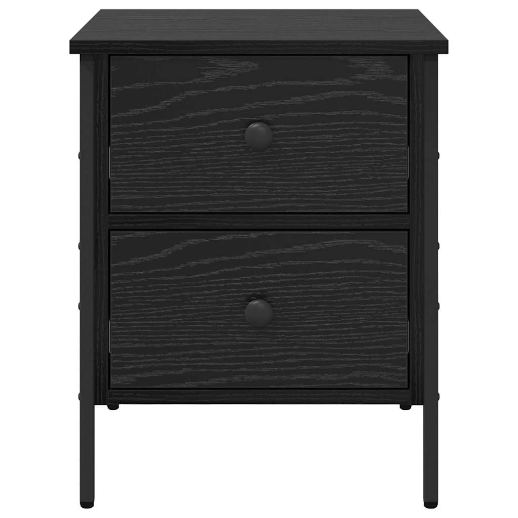 Cabinet de Chevet avec tiroir Chêne noir 40 x 42 x 50 cm - XIOS