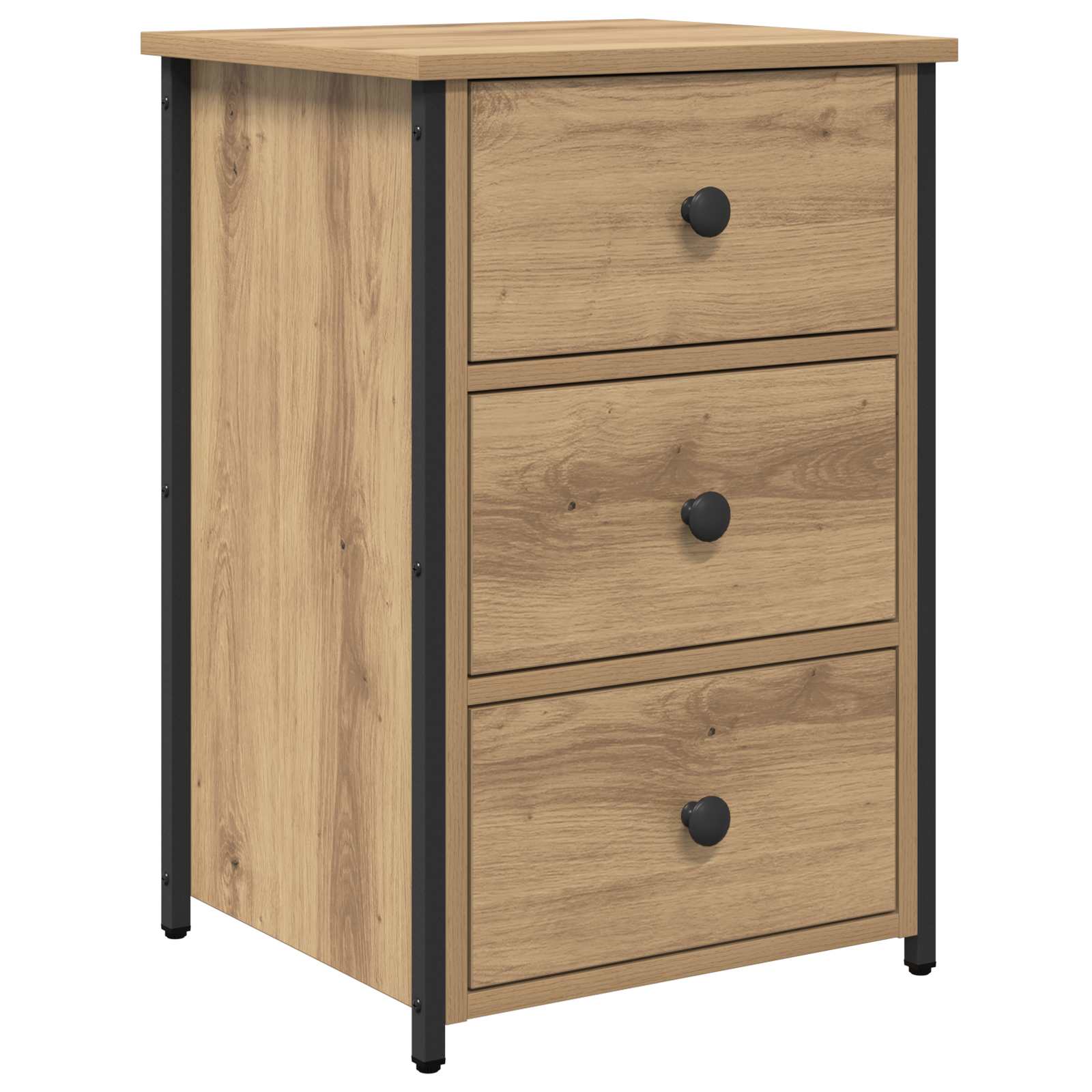 Cabinet de chevet avec tiroir 2 pcs Marron 40 x 36 x 60 cm - XIOS