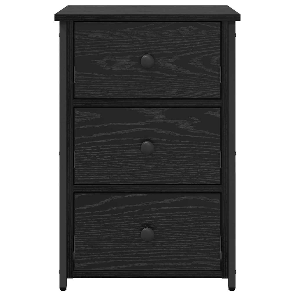 Cabinet de Chevet avec tiroir Chêne noir 40 x 36 x 60 cm - XIOS