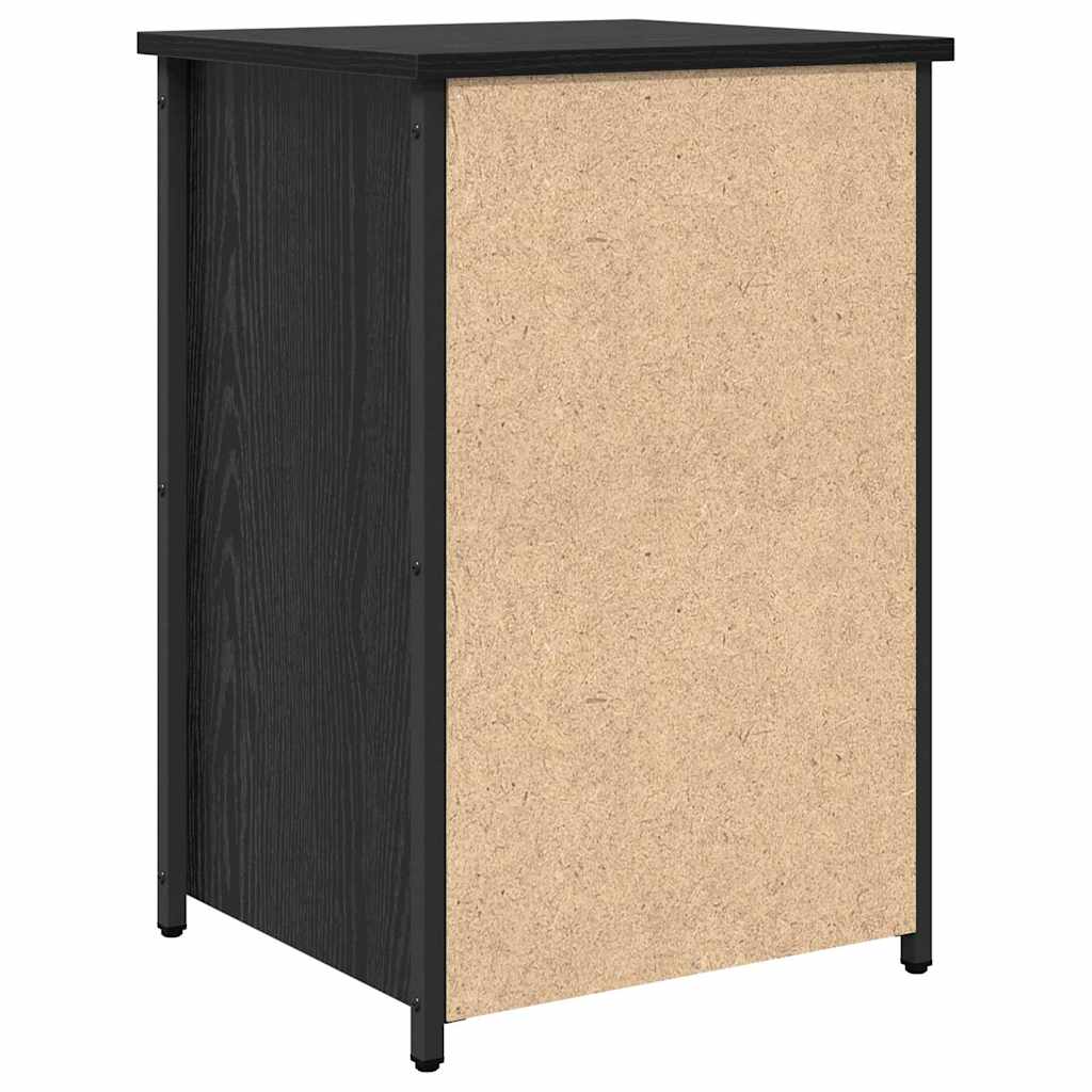 Cabinet de chevet avec tiroir 2 pcs Chêne noir - XIOS