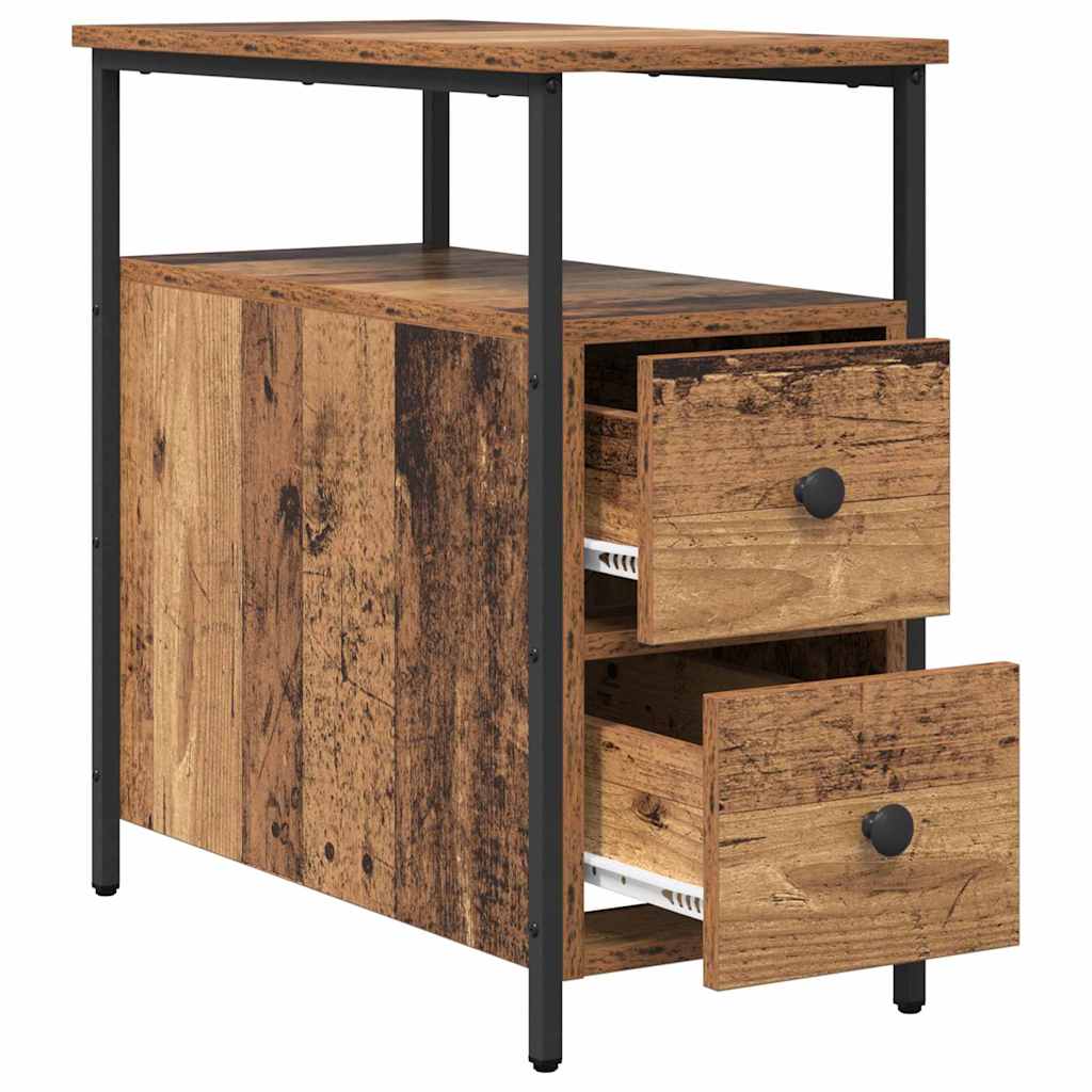 Cabinet de chevet Bois ancien 30 x 60 x 60 cm Bois d'ingénierie - XIOS