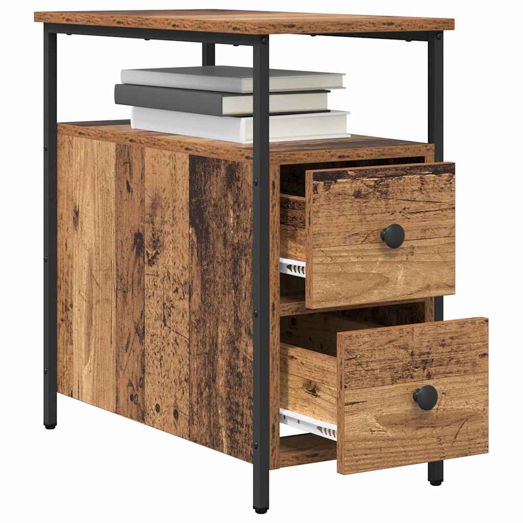 Cabinet de chevet Bois ancien 30 x 60 x 60 cm Bois d'ingénierie - XIOS