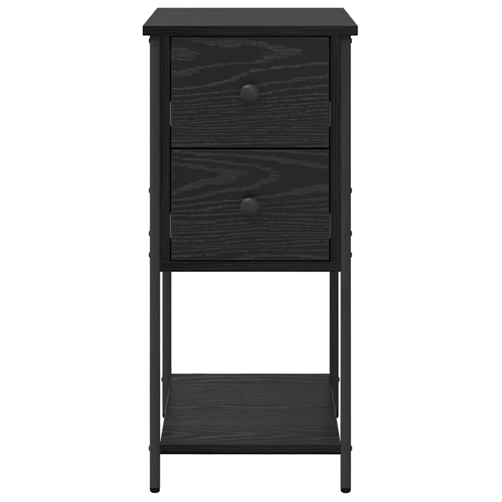 Cabinet de chevet avec tiroir 2 pcs Chêne noir 32 x 42 x 70 cm - XIOS