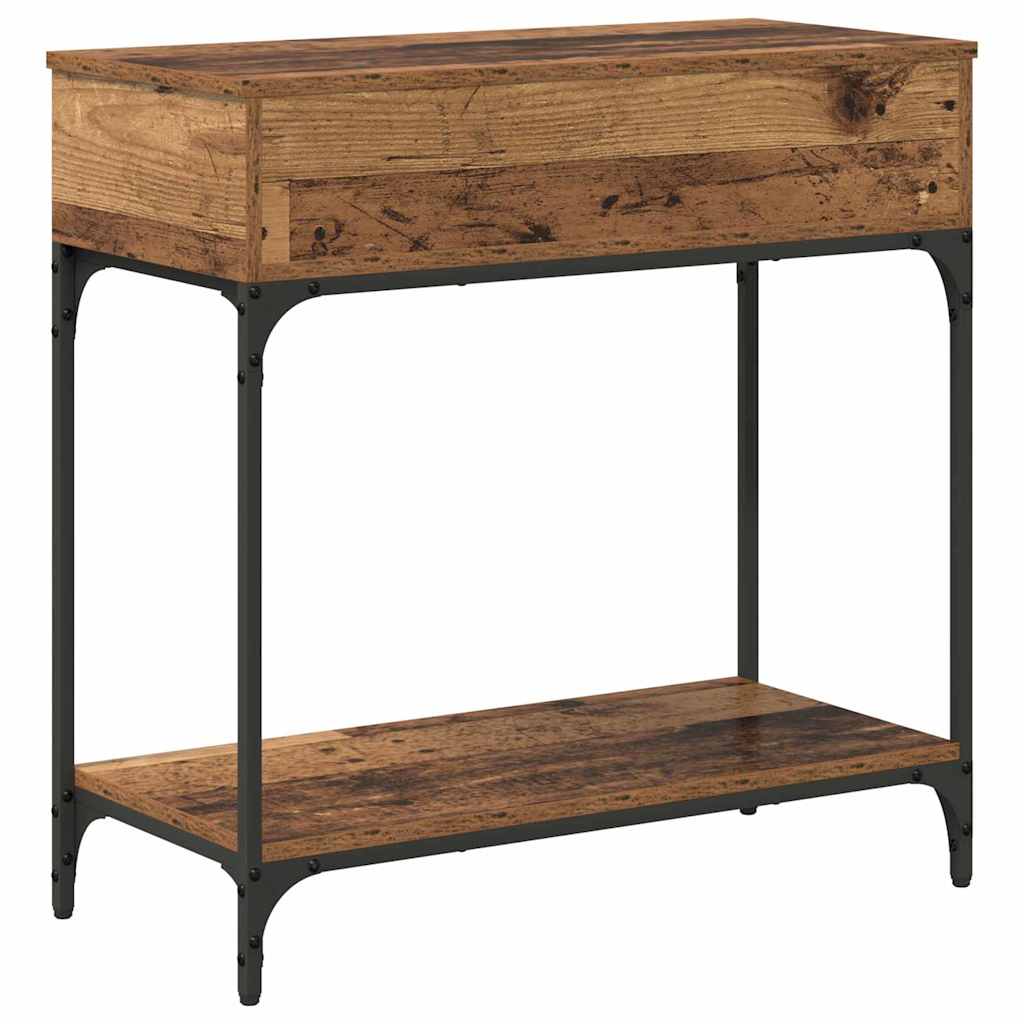 Table console Bois ancien 75 x 34,5 x 75 cm Bois d'ingénierie - XIOS