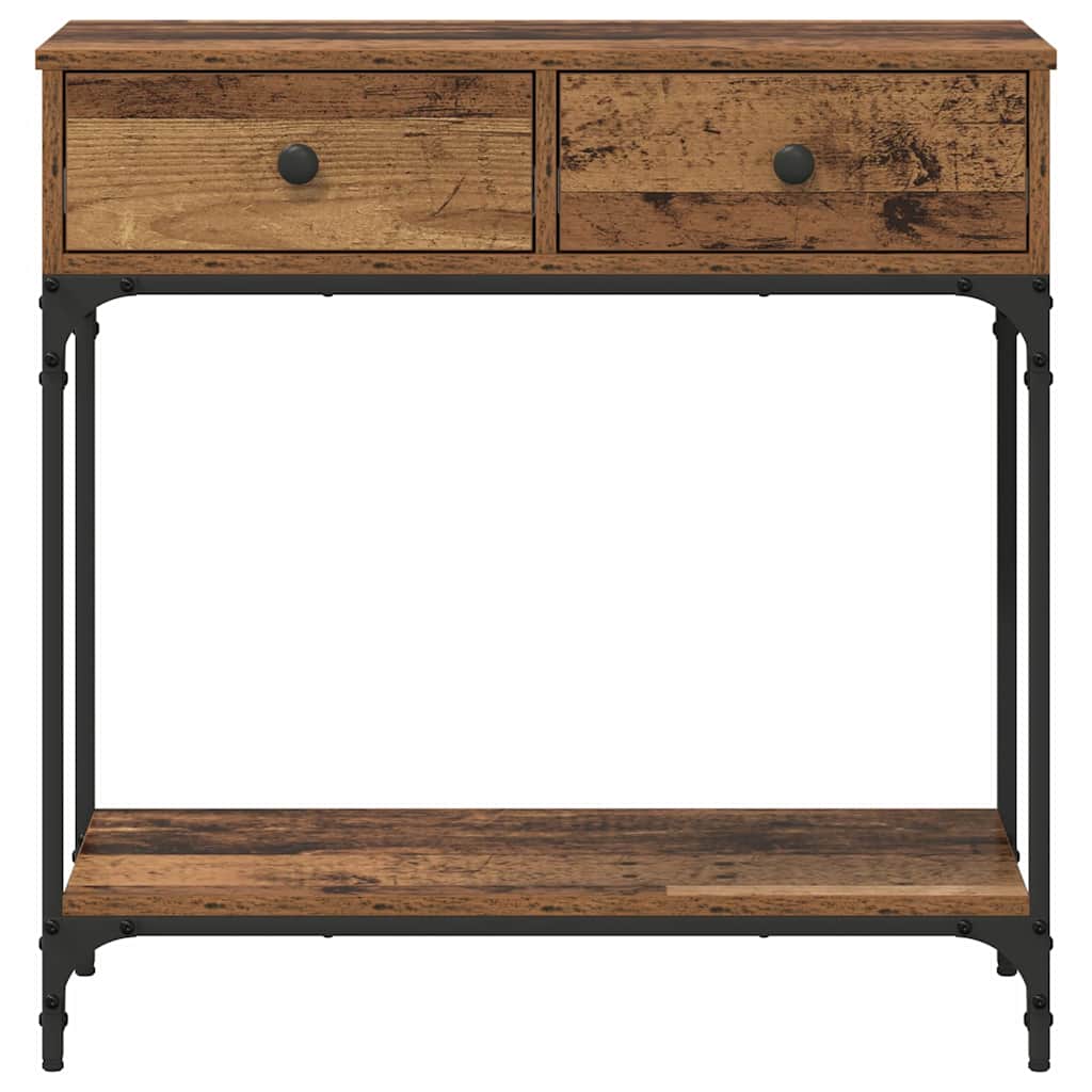 Table console Bois ancien 75 x 34,5 x 75 cm Bois d'ingénierie - XIOS