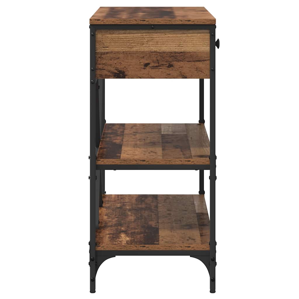 Table console avec tiroir Bois ancien Bois d'ingénierie - XIOS