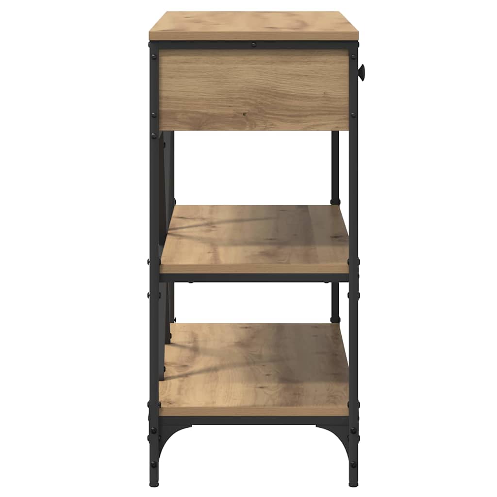 Table console avec tiroir chêne artisanal Bois d'ingénierie - XIOS