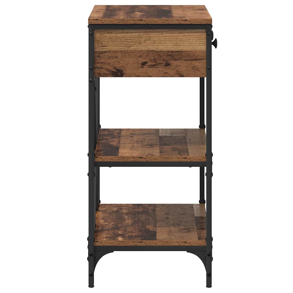 Table console avec tiroir Bois ancien Bois d'ingénierie - XIOS