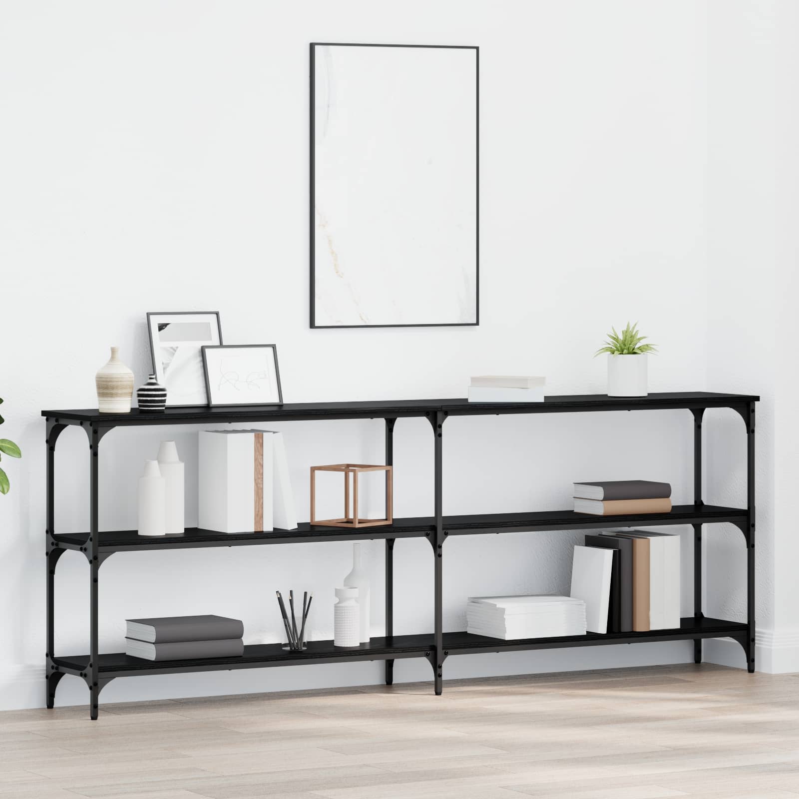 Table console Chêne noir 200 x 29 x 75 cm - XIOS