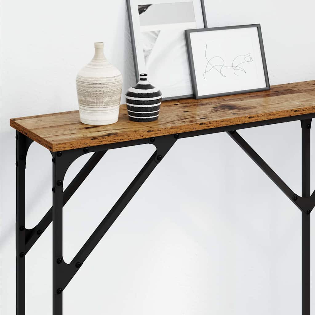 Table console Bois Ancien 140 x 23 x 75 cm - XIOS
