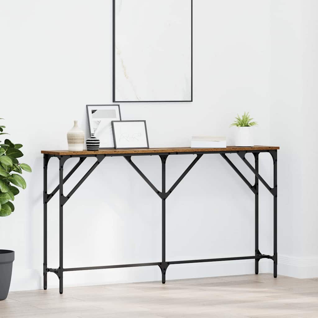 Table console Bois Ancien 140 x 23 x 75 cm - XIOS