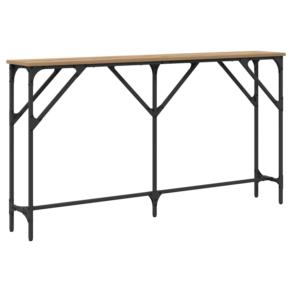 Table console chêne artisanal 140 x 23 x 75 cm - XIOS