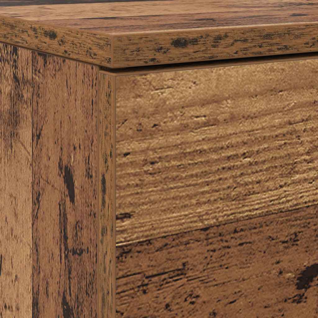 Meuble à chaussures avec tiroir Bois ancien 100.5 x 28 x 100 cm - XIOS