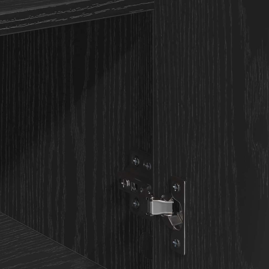 Buffet avec tiroir Chêne noir 60 x 31 x 70 cm Bois d'ingénierie - XIOS