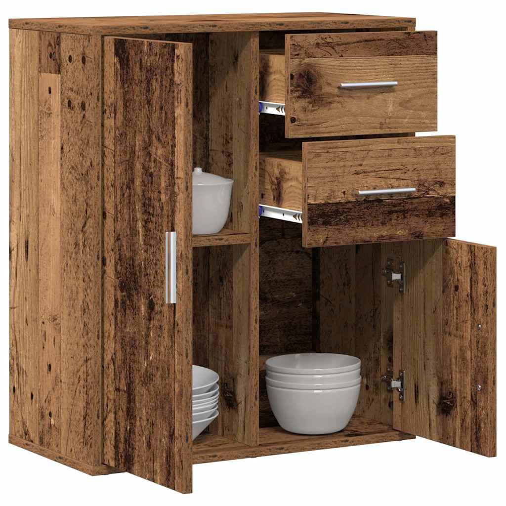 Buffet avec tiroir Vieux bois 60 x 31 x 70 cm Bois d'ingénierie - XIOS