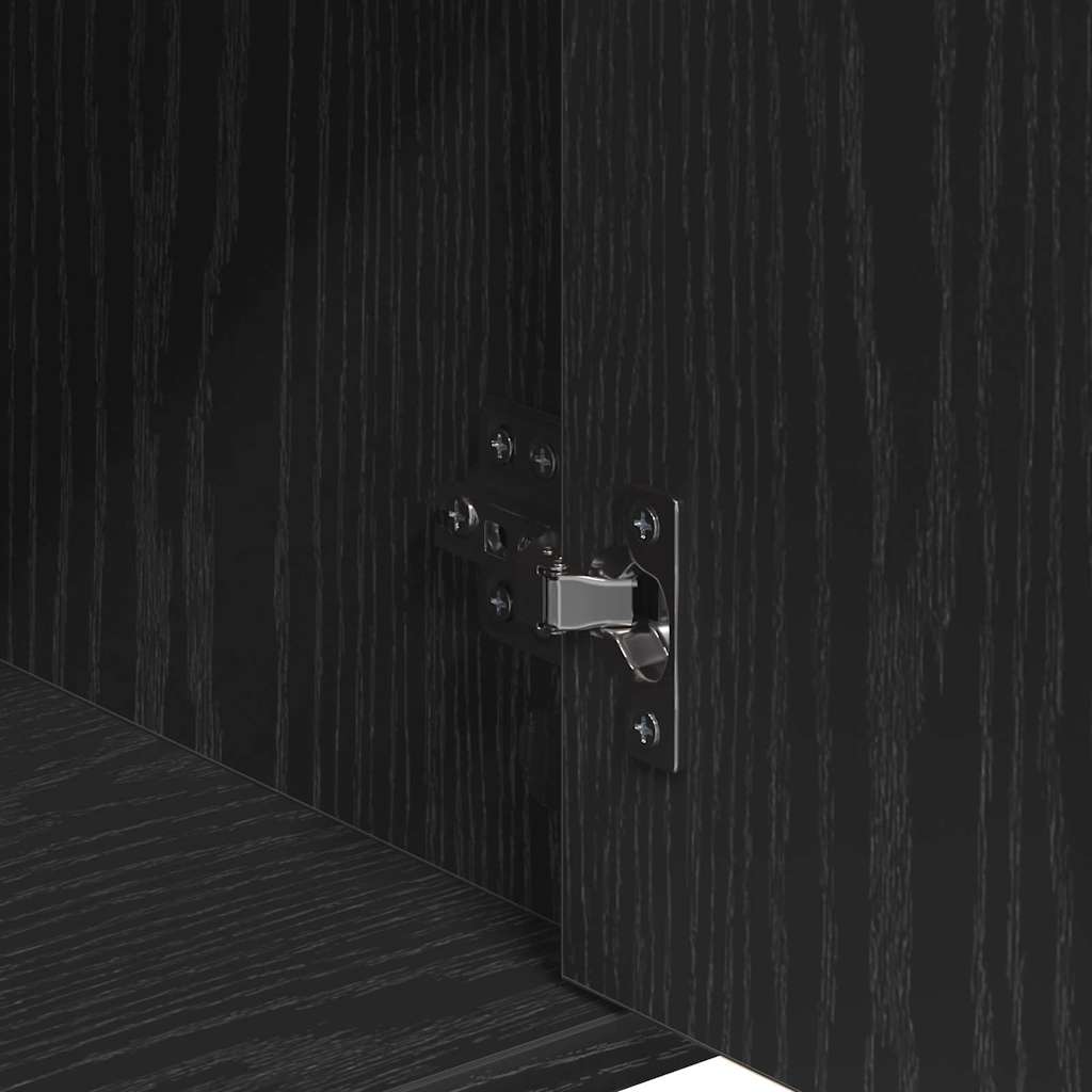 Buffet avec tiroir Chêne noir 60 x 31 x 70 cm Bois d'ingénierie - XIOS