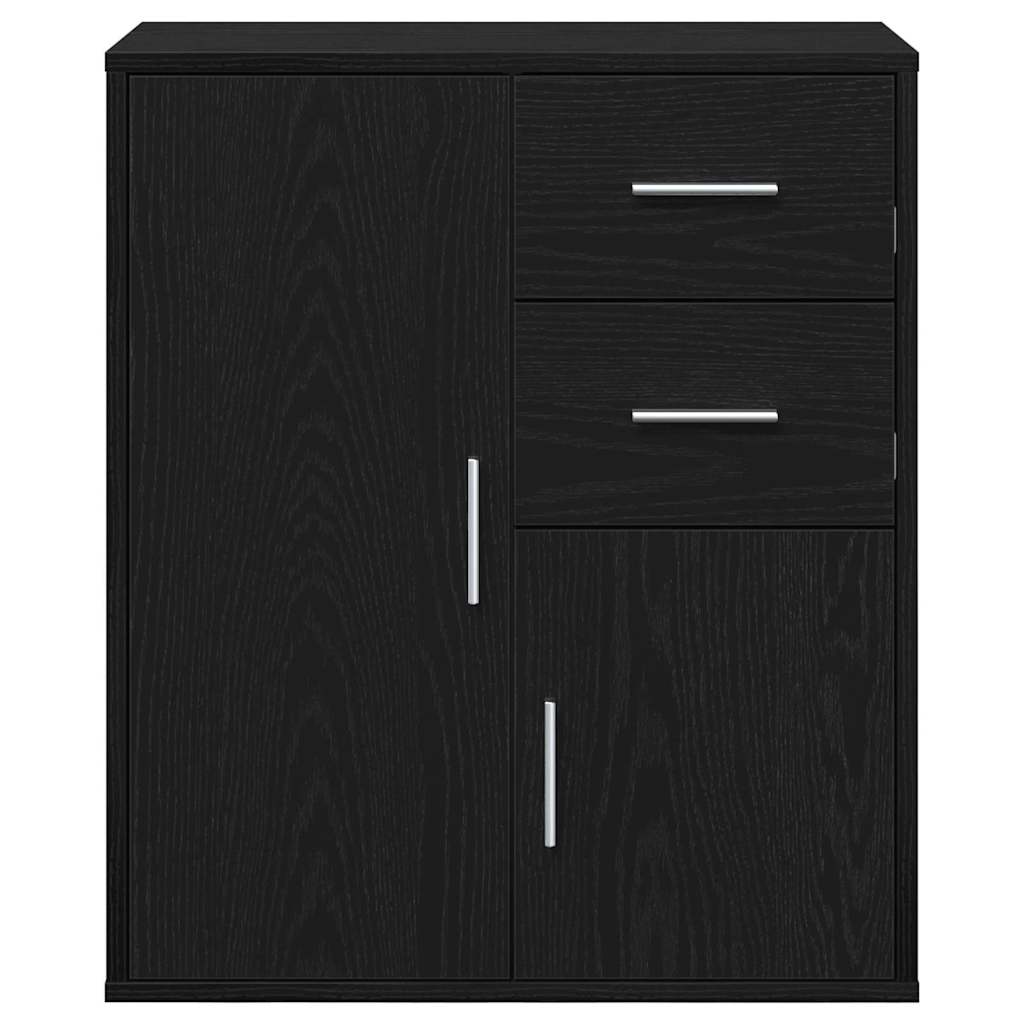 Buffet avec tiroir Chêne noir 60 x 31 x 70 cm Bois d'ingénierie - XIOS
