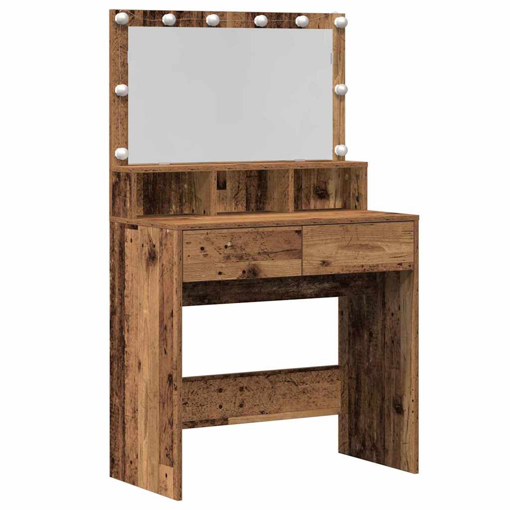 Table de Toilette avec tiroir Bois ancien 80 x 41 x 134,5 cm - XIOS