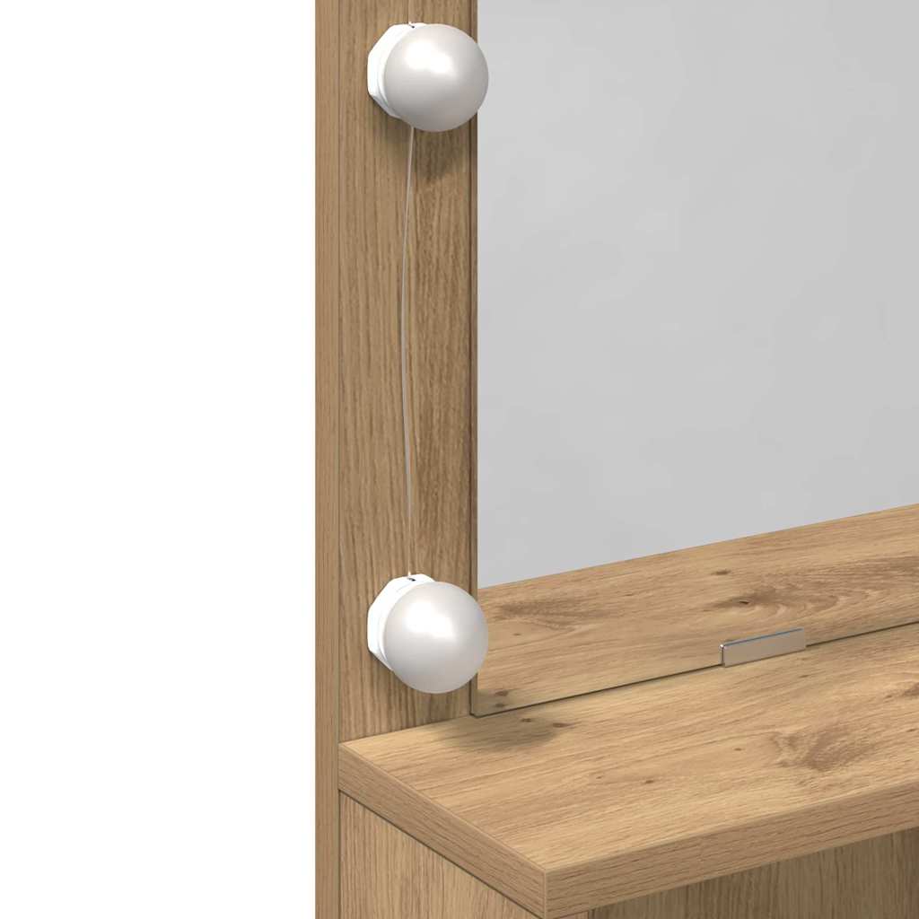 Table de Toilette Chêne artisanal 80 x 41 x 134,5 cm - XIOS
