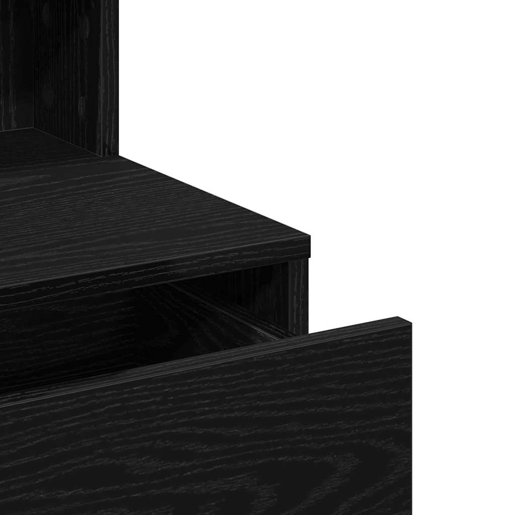 Table de Toilette avec tiroir Chêne noir 80 x 41 x 134,5 cm - XIOS