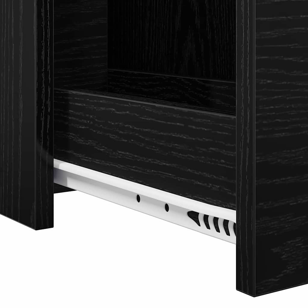 Ensemble de mobilier de salle de bain Montage mural Chêne noir - XIOS
