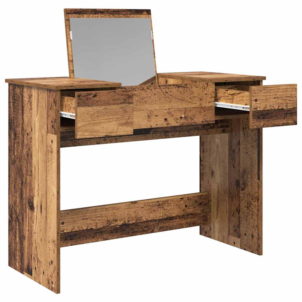 Table de Toilette avec tiroir Bois ancien 100 x 45 x 76 cm - XIOS