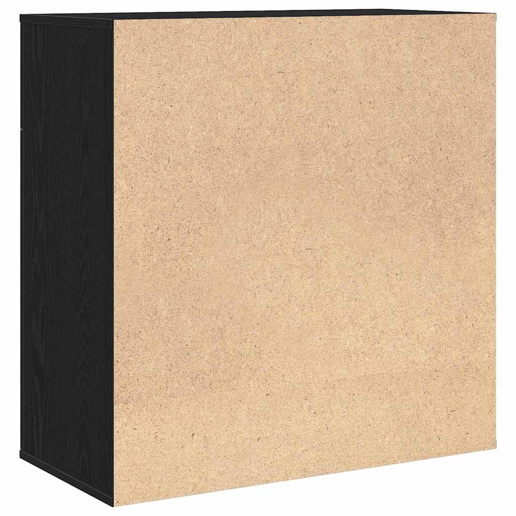 Buffet avec tiroir Chêne noir 79 x 38 x 80 cm Bois d'ingénierie - XIOS