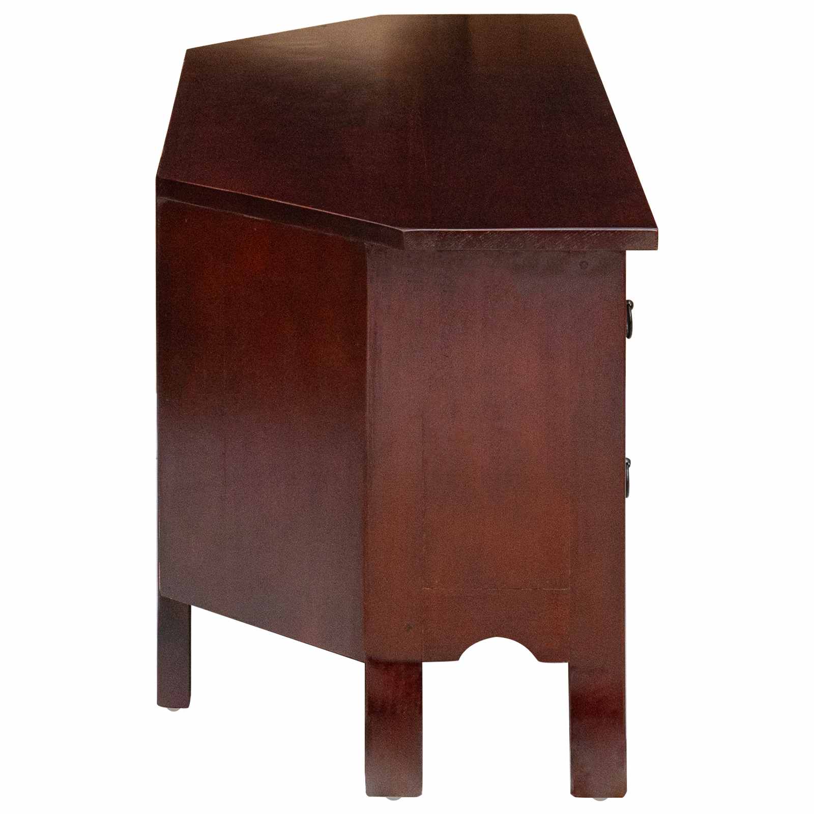 Meuble TV Marron 100 x 40,5 x 46 cm Bois de Mahogany Massif - XIOS