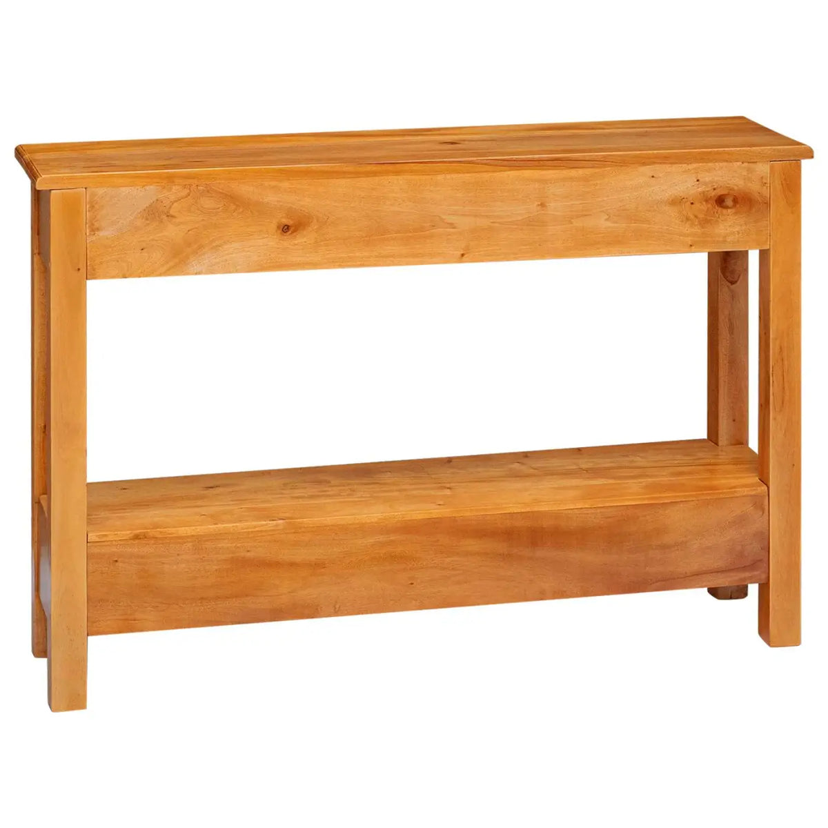 Table console Naturel 115 x 32 x 76 cm Bois de Mahogany Massif - XIOS