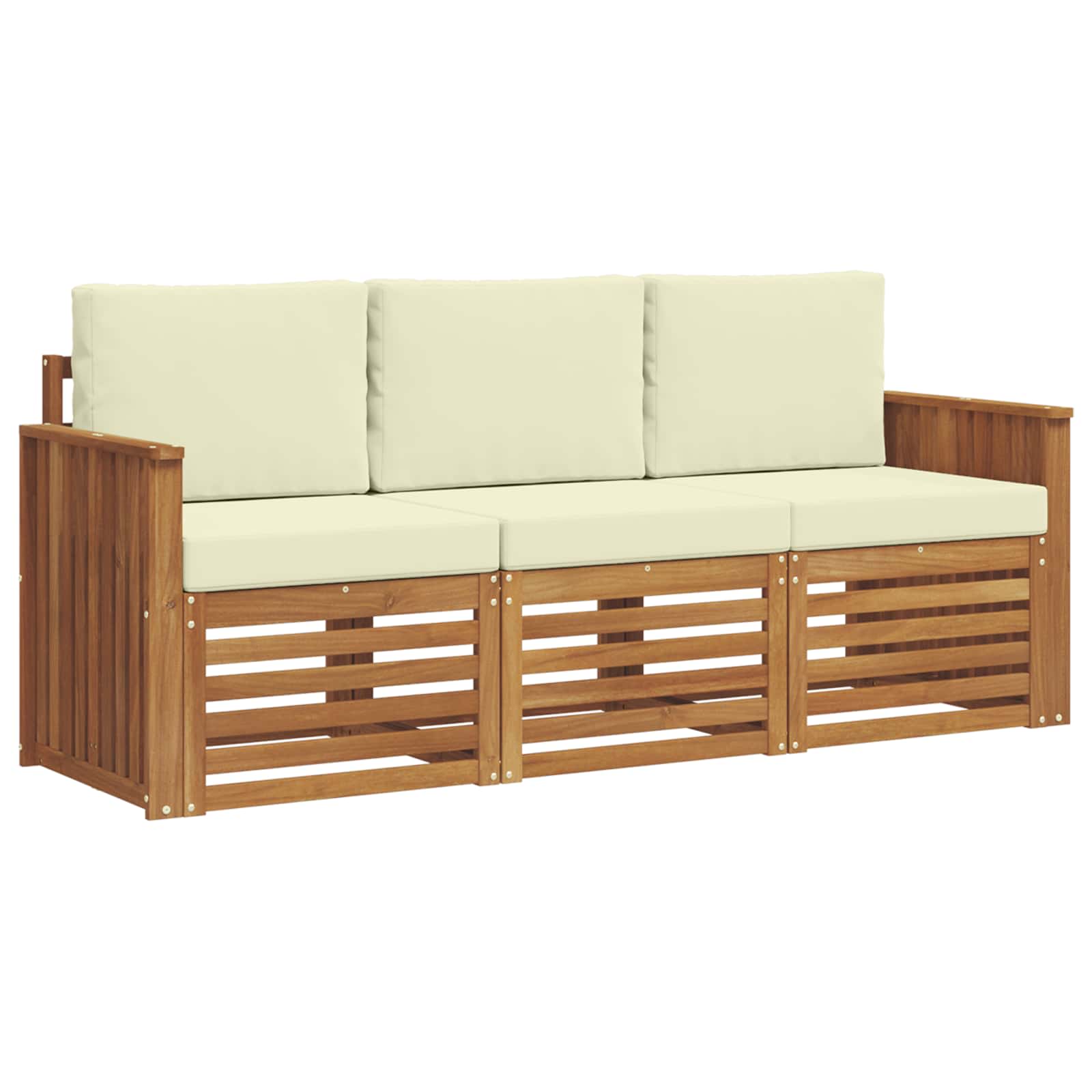 Ensembles de canapés avec coussin 3 pcs Naturel et Crème - XIOS