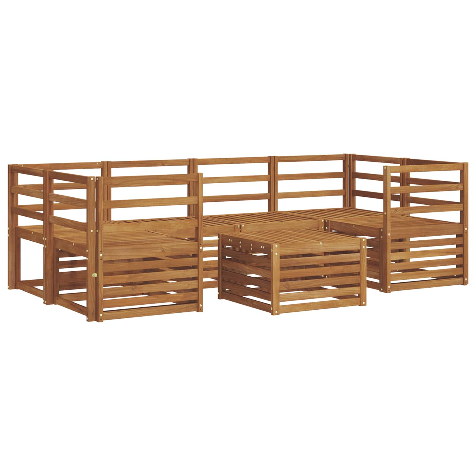 Ensemble de canapés d'extérieur 7 pcs Naturel - XIOS