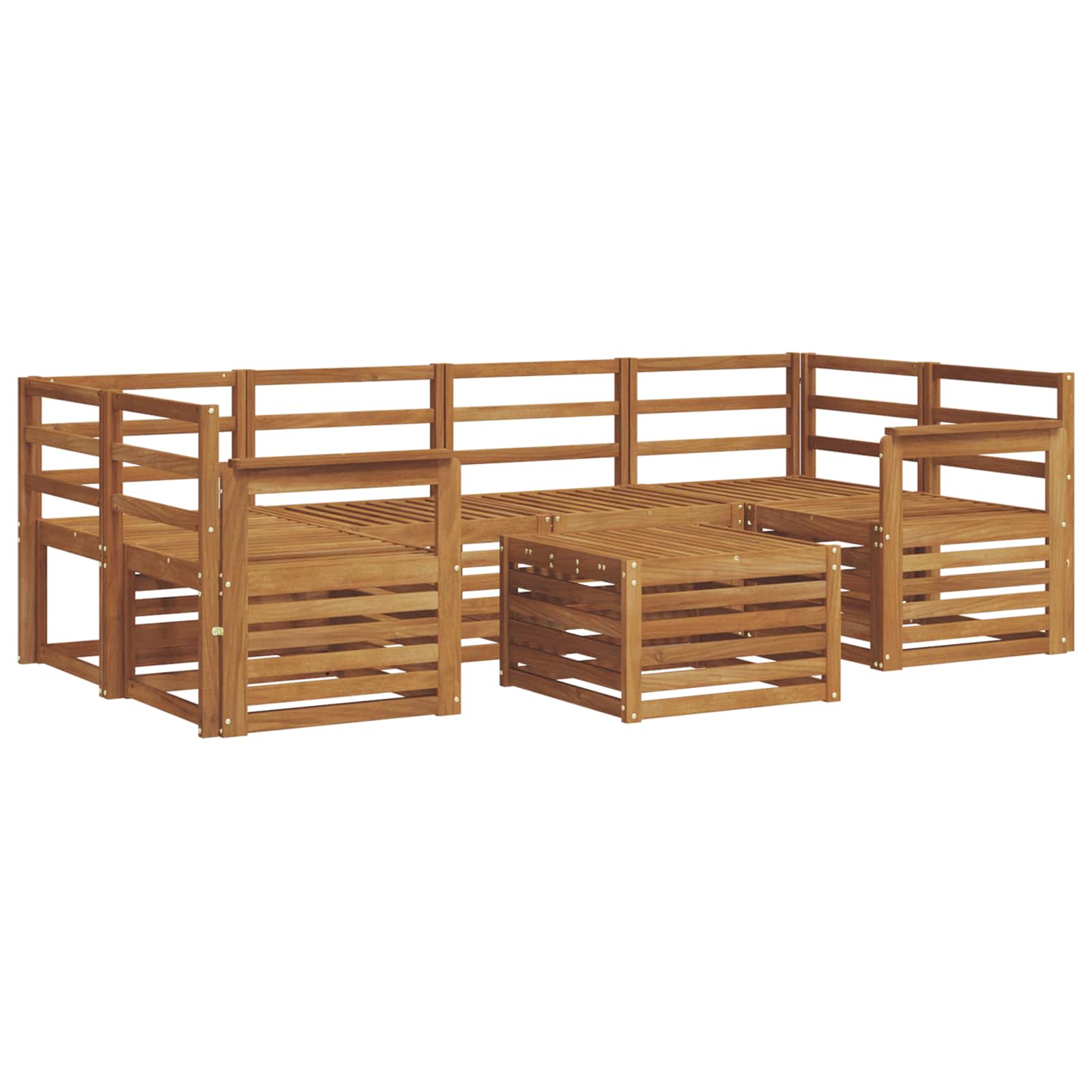Ensemble de canapés d'extérieur 7 pcs Naturel - XIOS