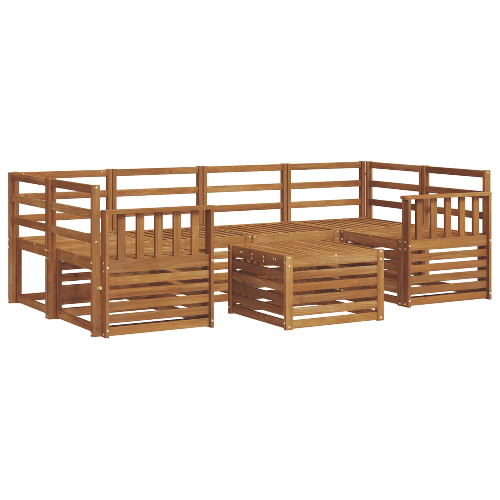 Ensemble de canapés d'extérieur 7 pcs Naturel - XIOS