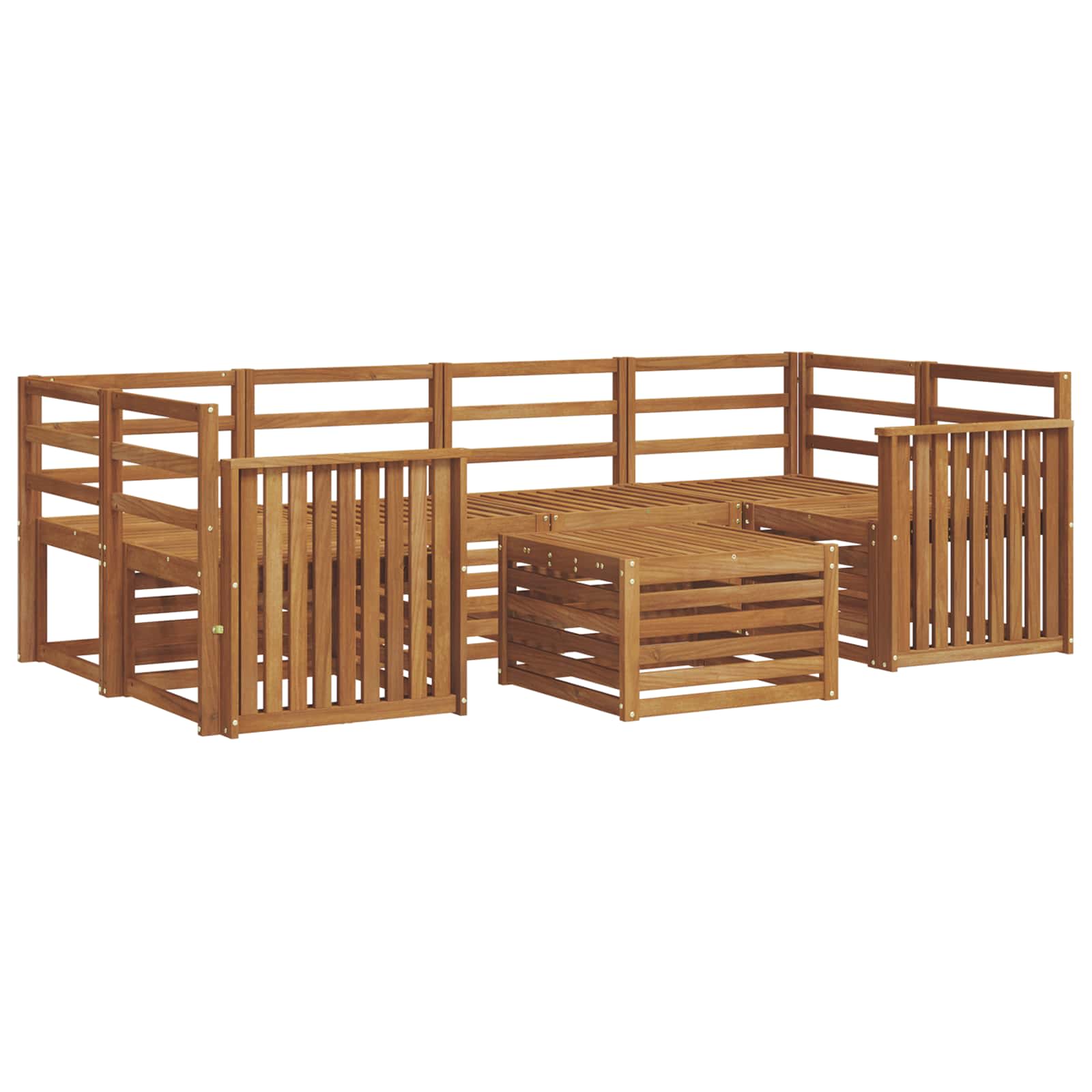 Ensemble de canapés d'extérieur 7 pcs Naturel - XIOS