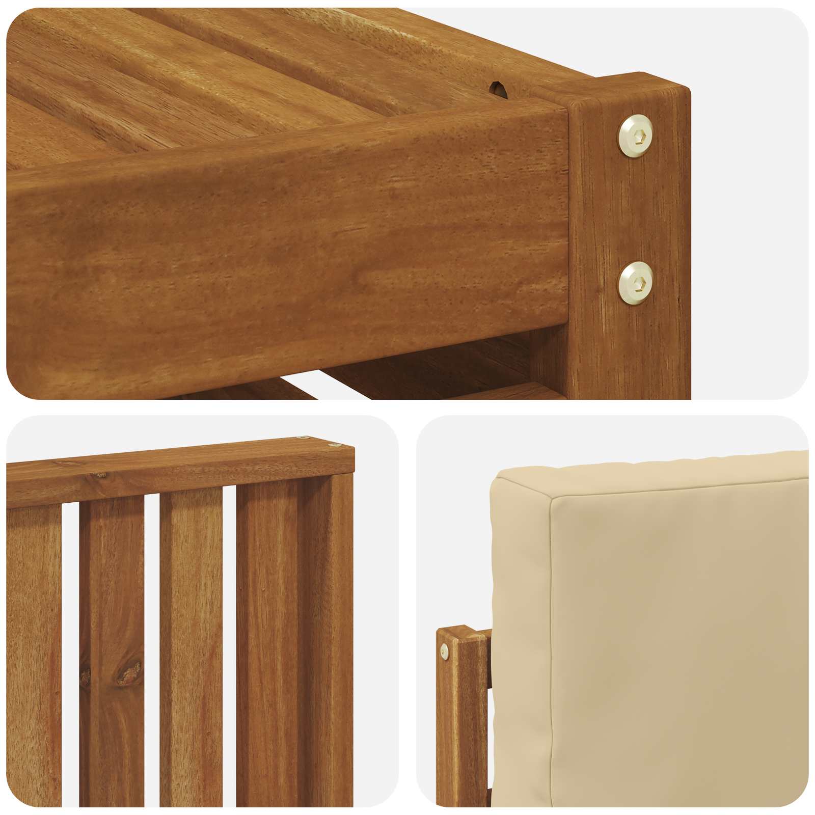 Ensemble de canapés d'extérieur 7 pcs Naturel et Beige - XIOS