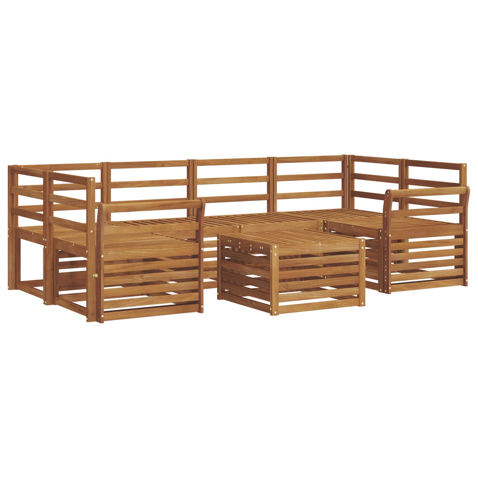 Ensemble de canapés d'extérieur 7 pcs Naturel - XIOS