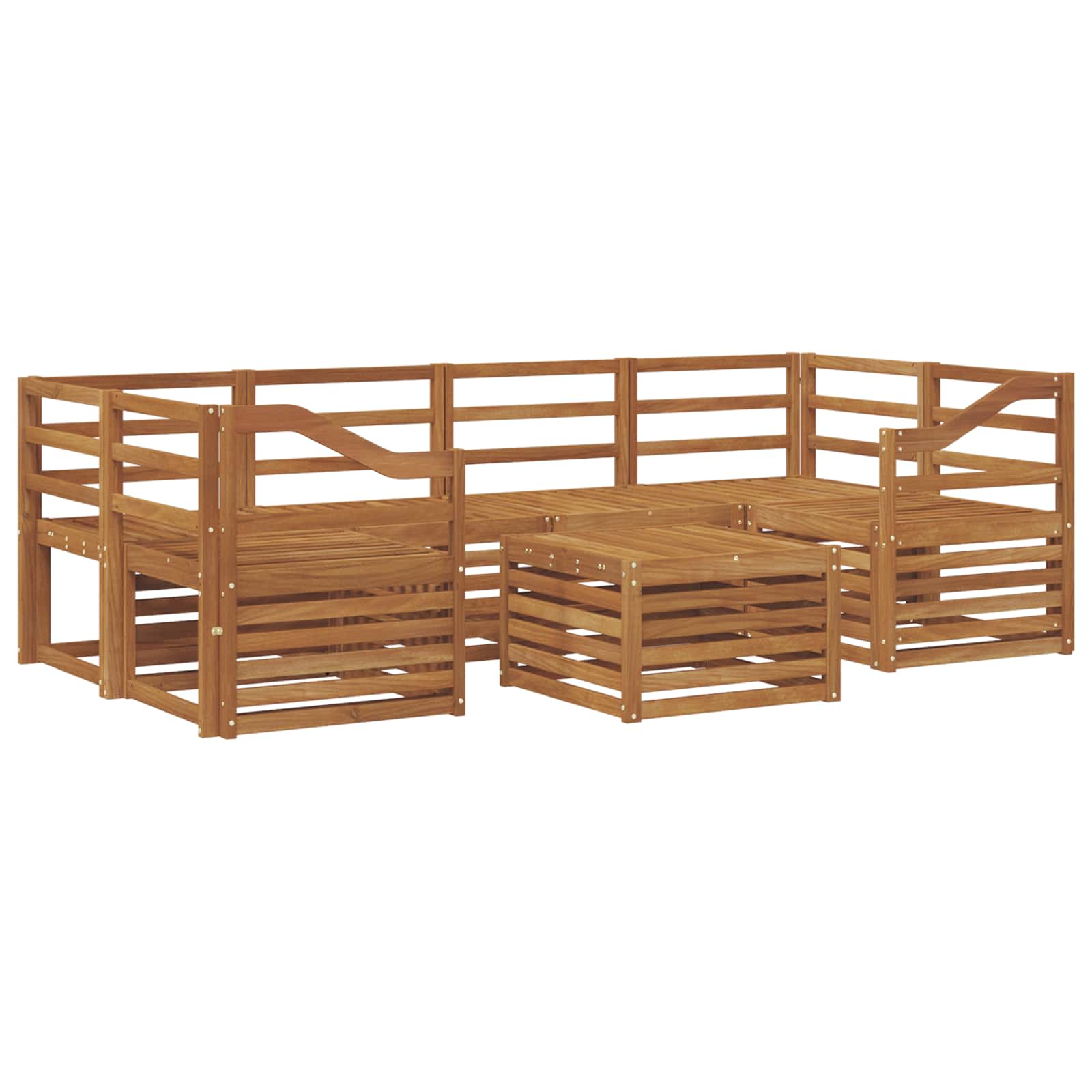 Ensemble de canapés d'extérieur 7 pcs Naturel - XIOS