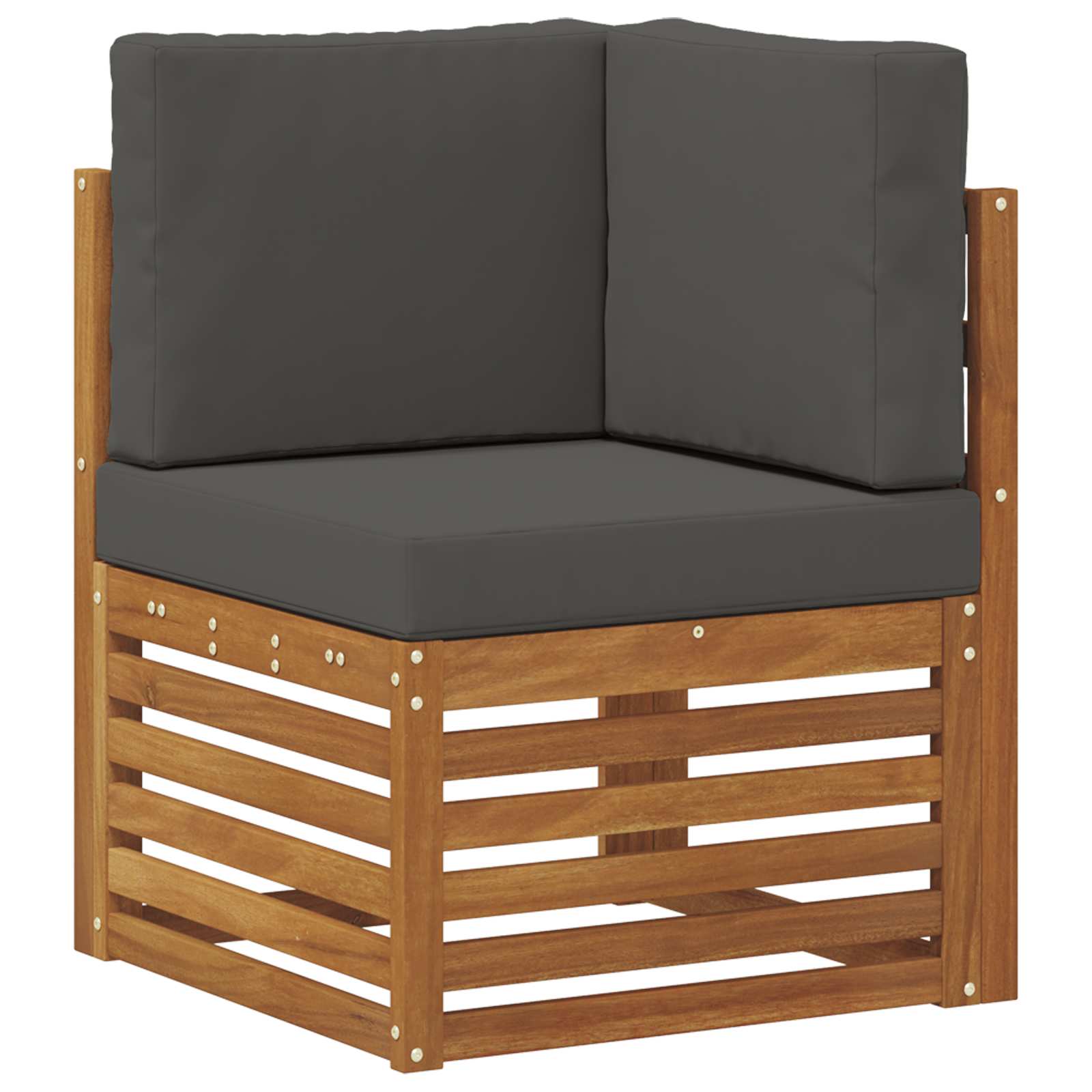 Ensembles de canapés avec coussin 8 pcs Naturel et Anthracite - XIOS