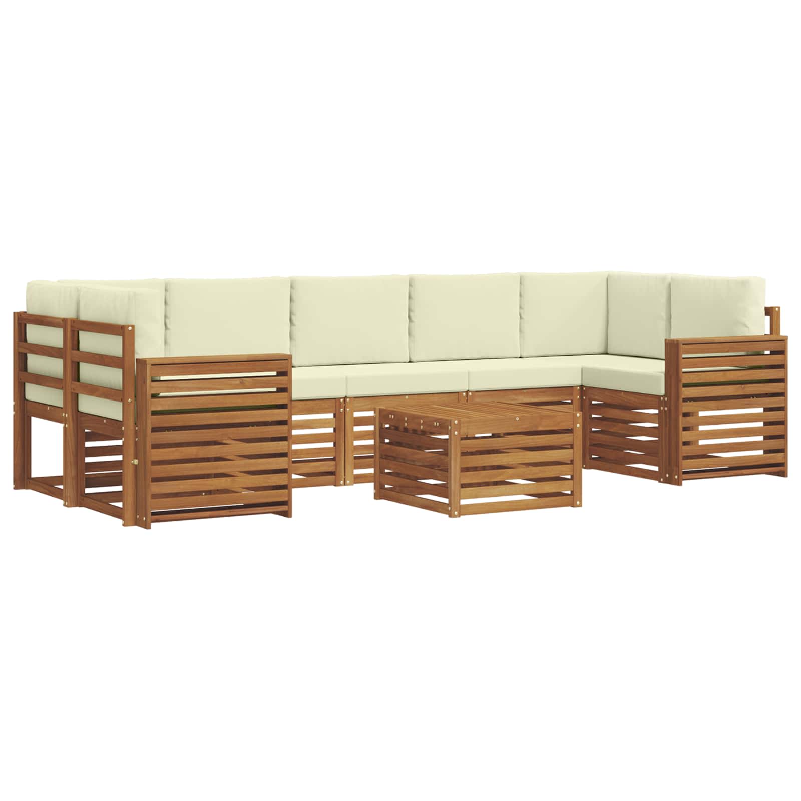 Ensemble de canapés d'extérieur 8 pcs Naturel et Crème - XIOS