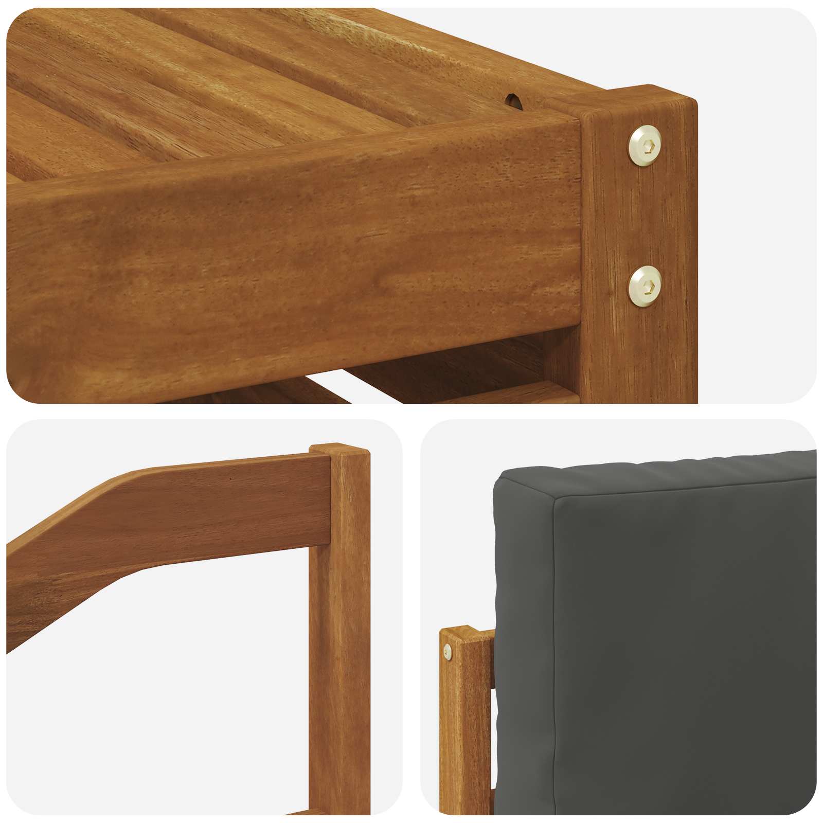 Ensemble de canapés d'extérieur 8 pcs Naturel et Anthracite - XIOS